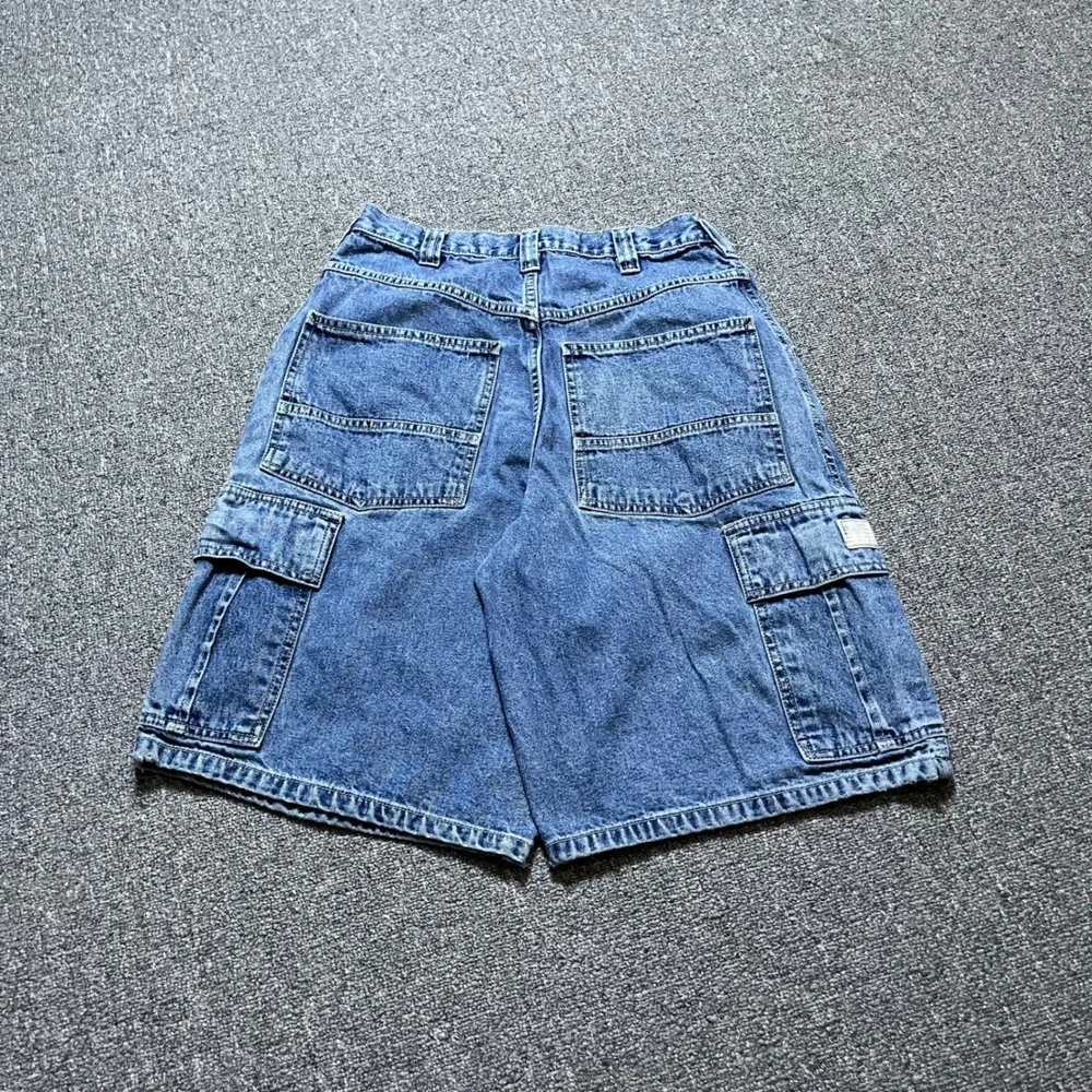Vintage Sonoma Cargo Denim Shorts 29 Blue Baggy Skater Jorts Y2K 90s